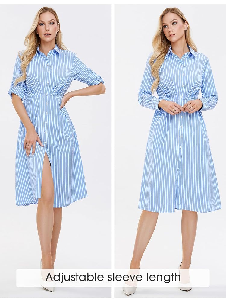 Stripe Shirt Bubble Dress 正規品 24JWC11090GREY-MULTI1_450x450.
